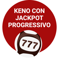 Keno with progressiveack